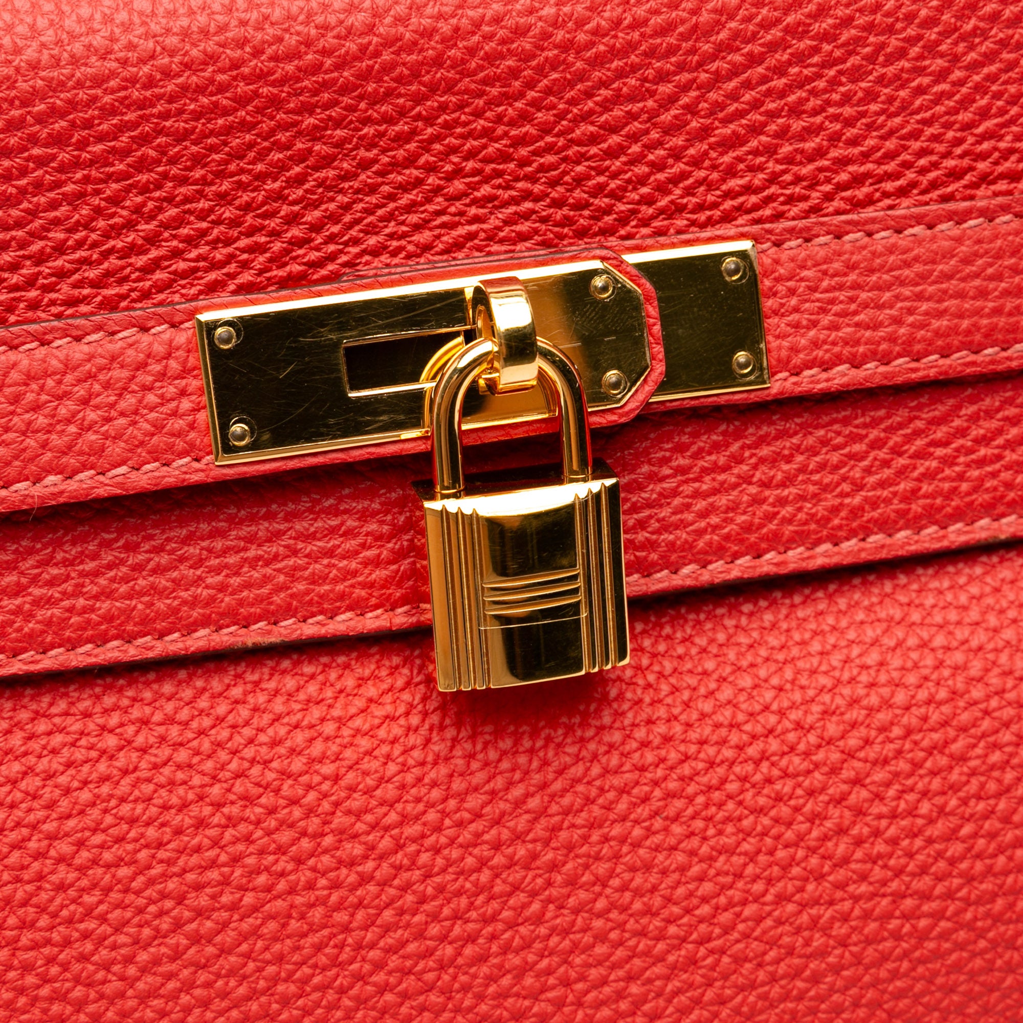 Hermès Kelly 35 Retourne Red Togo