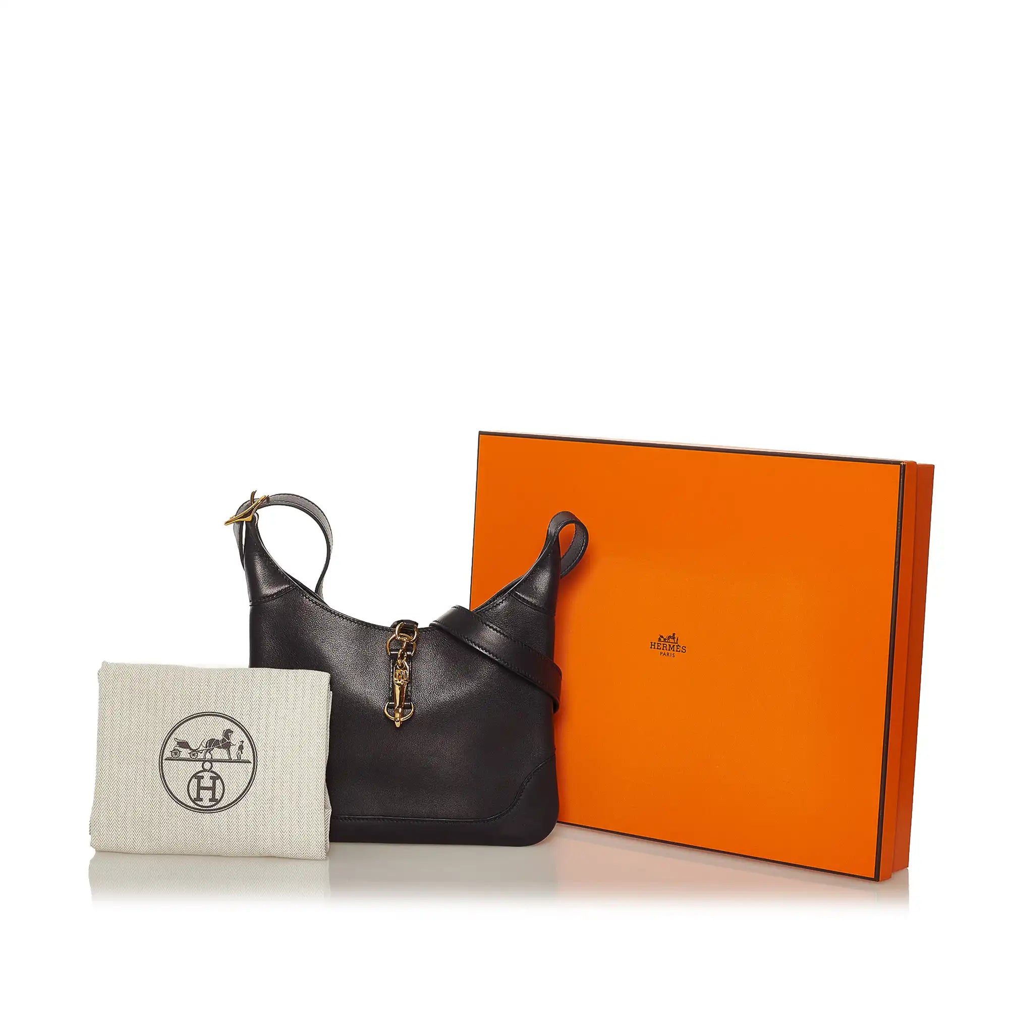 Hermès Trim Duo 24 Black Evercolor