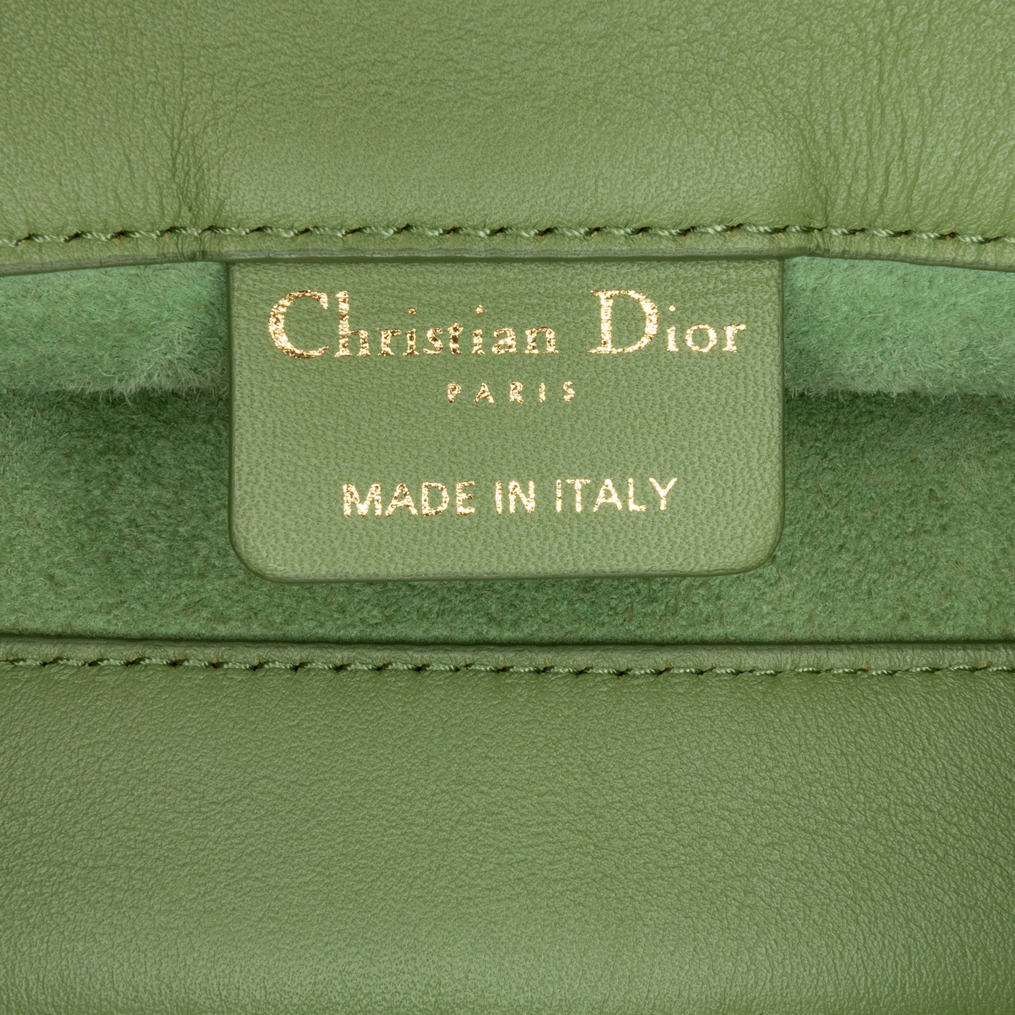 Dior Book Tote Medium Green Embossed Leather