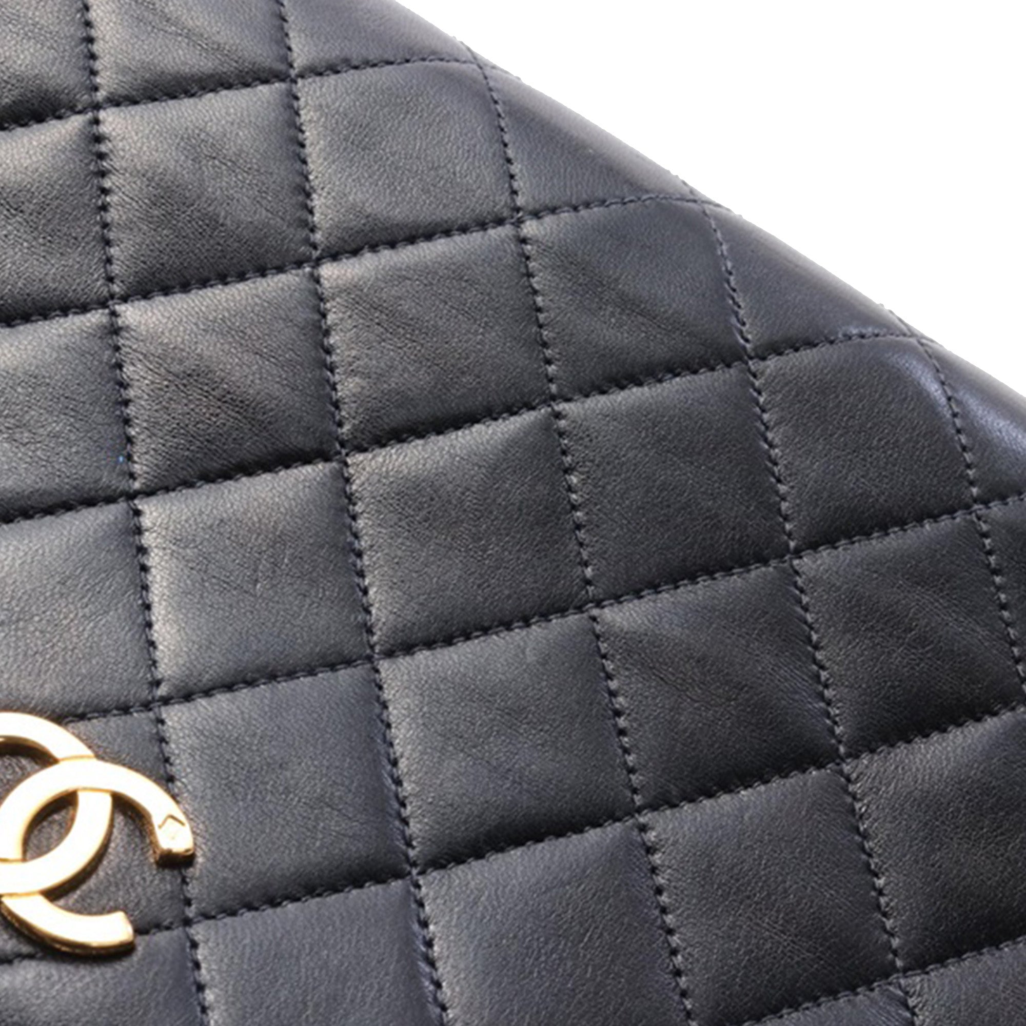 Chanel Full Flap Bag Black Lambskin Gold