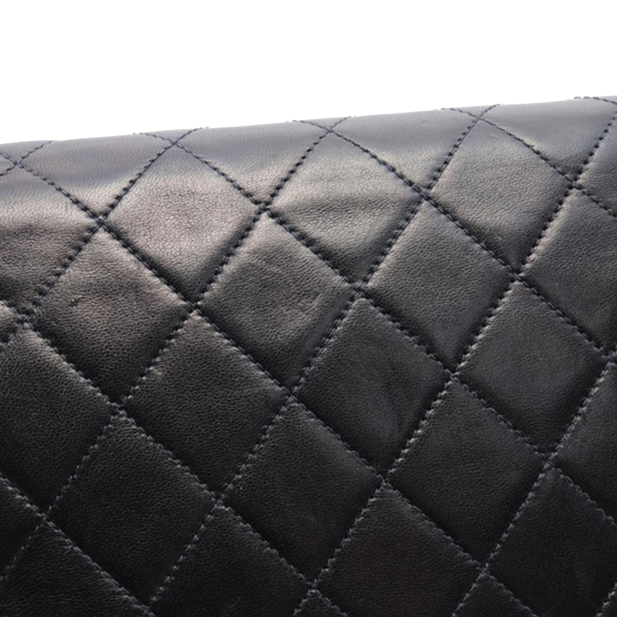 Chanel Full Flap Bag Black Lambskin Gold