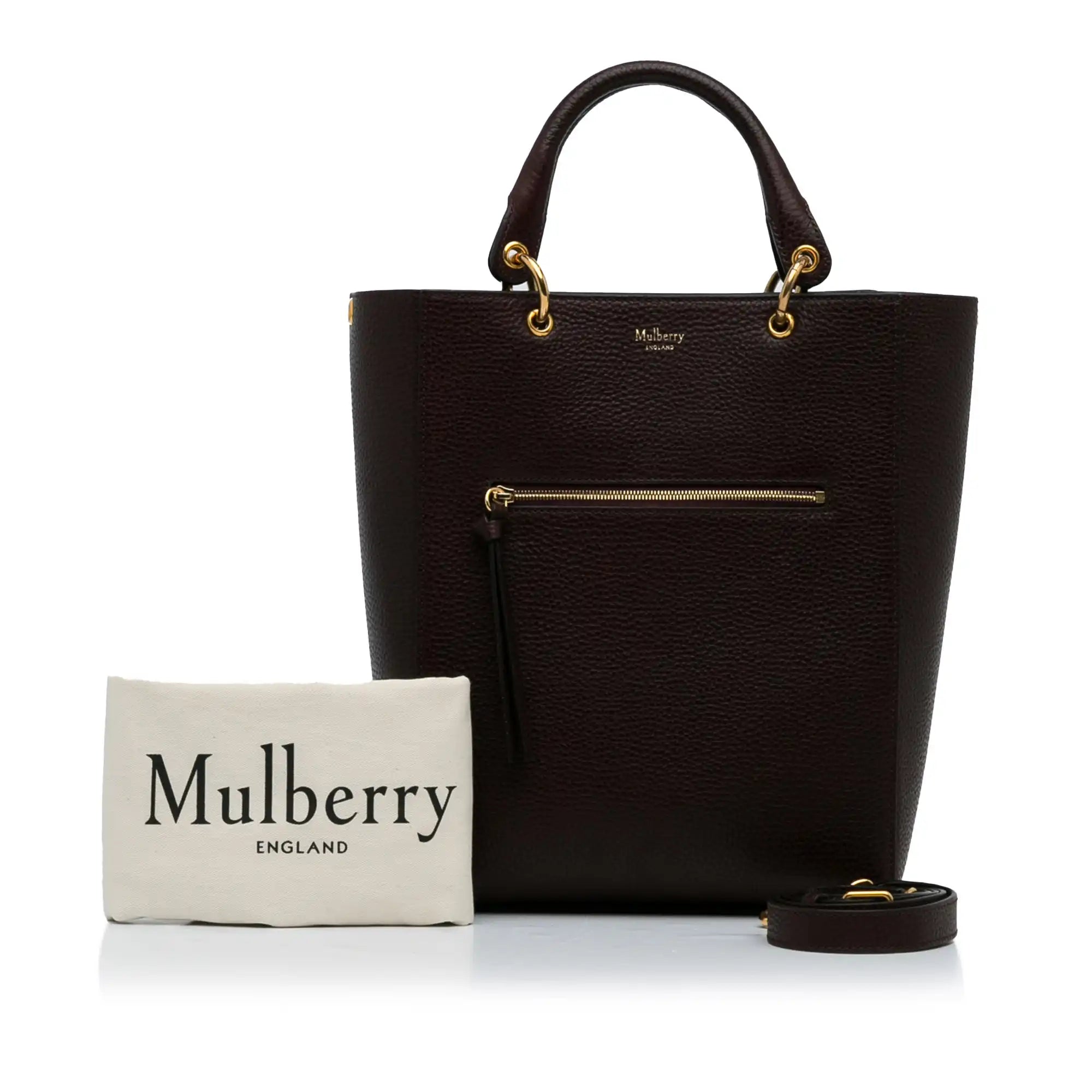 Mulberry Maple Tote Bag Red Calfksin