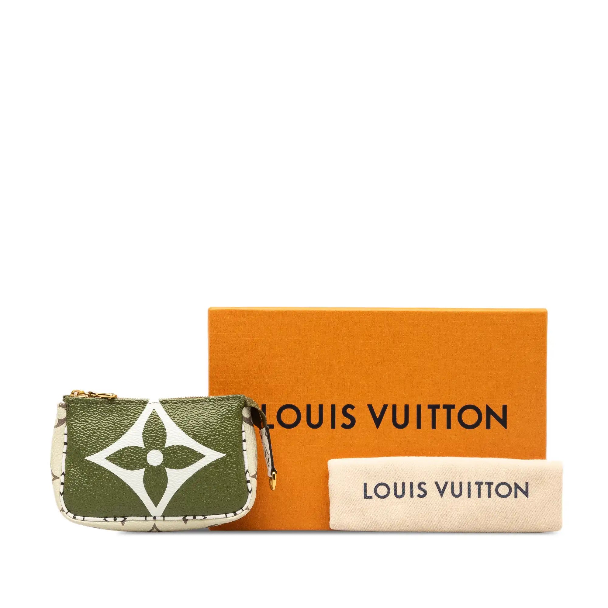 Louis Vuitton Micro Pochette Accessoires Green/Beige Monogram Giant