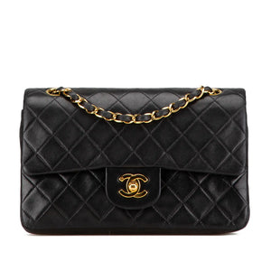 Chanel Classic Double Flap Small Black Lambskin Gold