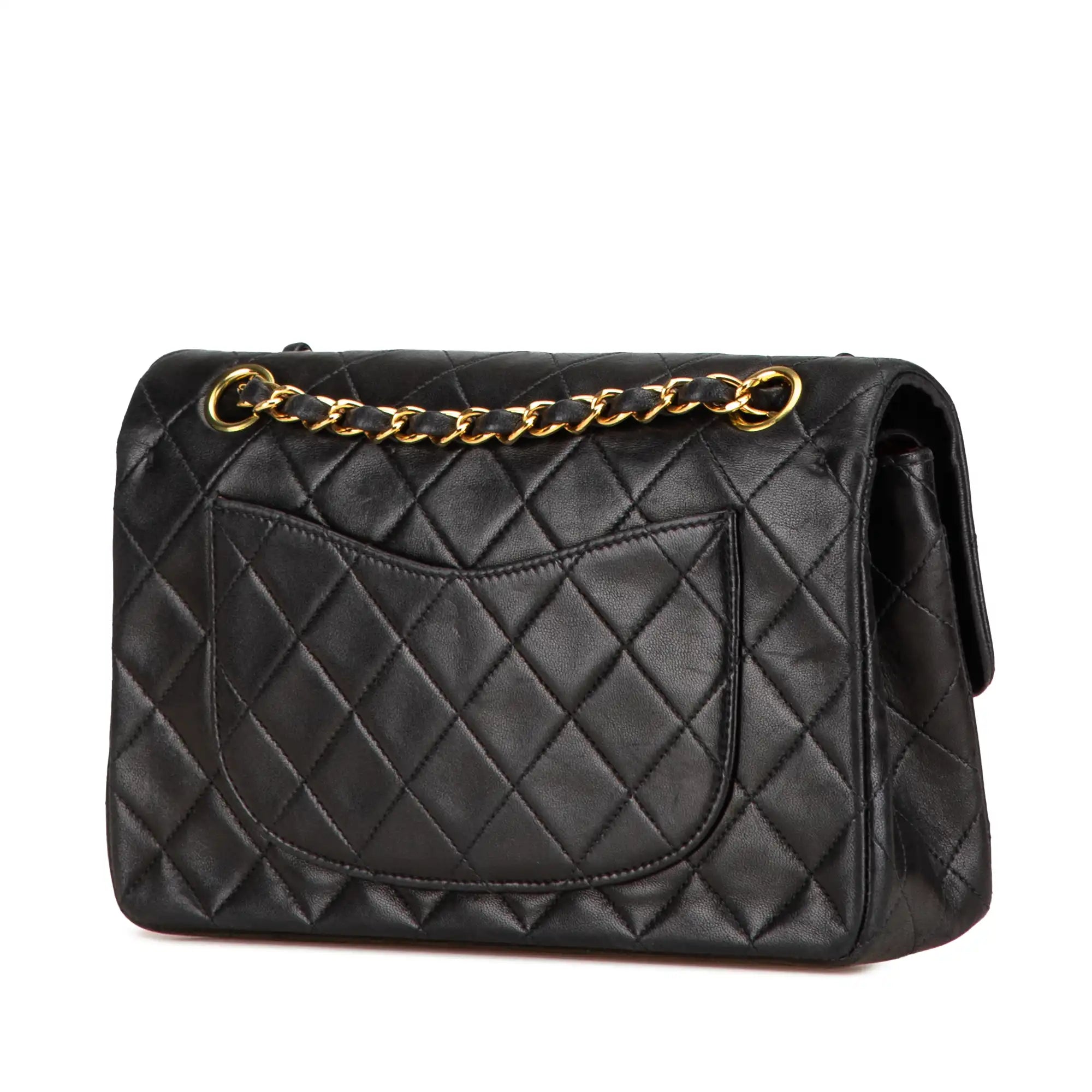 Chanel Classic Double Flap Small Black Lambskin Gold