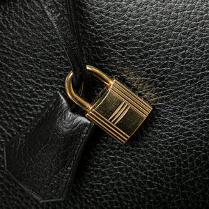 Hermès Birkin 35 Black Retourne Togo Gold