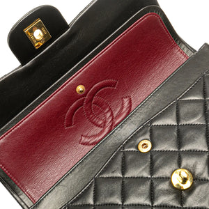 Chanel Classic Double Flap Small Black Lambskin Gold