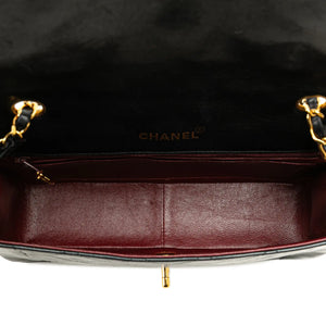 Chanel Diana Medium Black Lambskin Gold