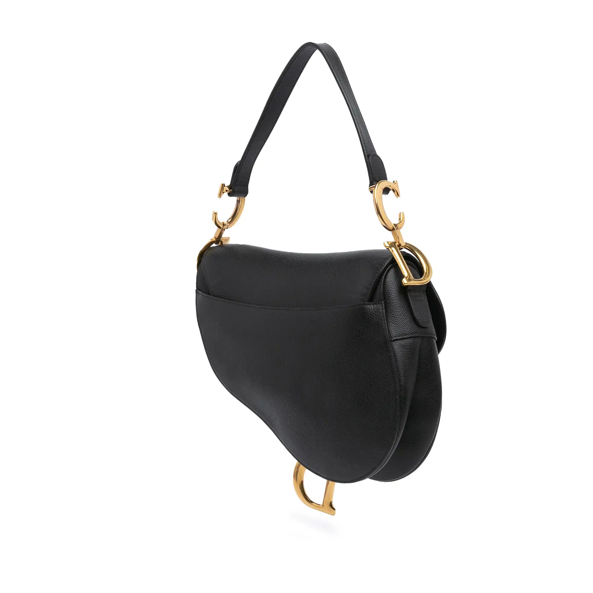 Dior Saddle Bag Medium Black Calfskin