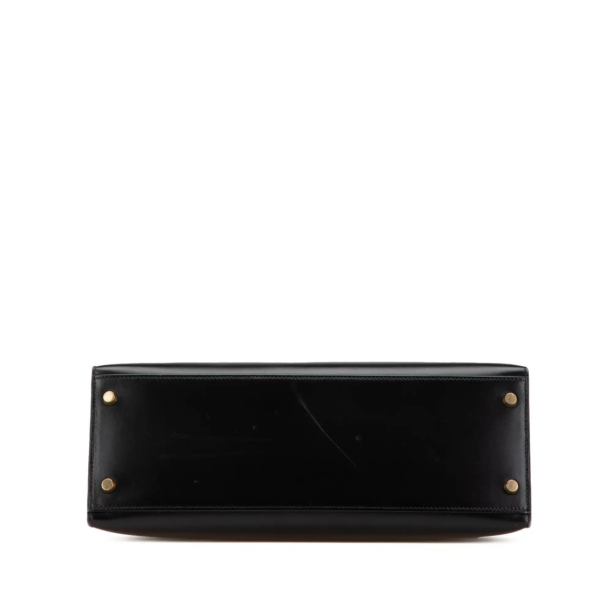 Hermès Kelly Sellier 32 Black Boxcalf Gold