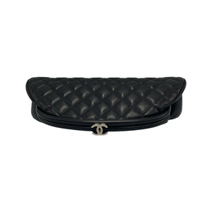 Chanel Clutch Black Lambs en peau d'agneau