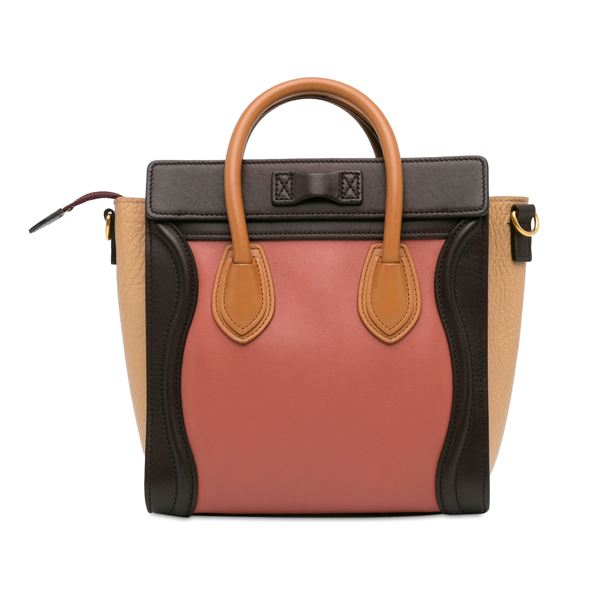 Celine Luggage Handbag Nano Tricolor