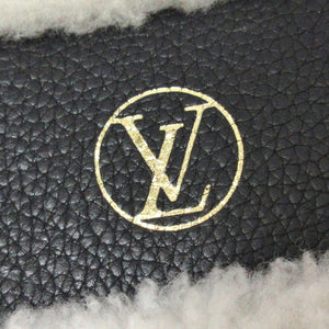 Louis Vuitton On My Side MM Black Shearling Calfskin