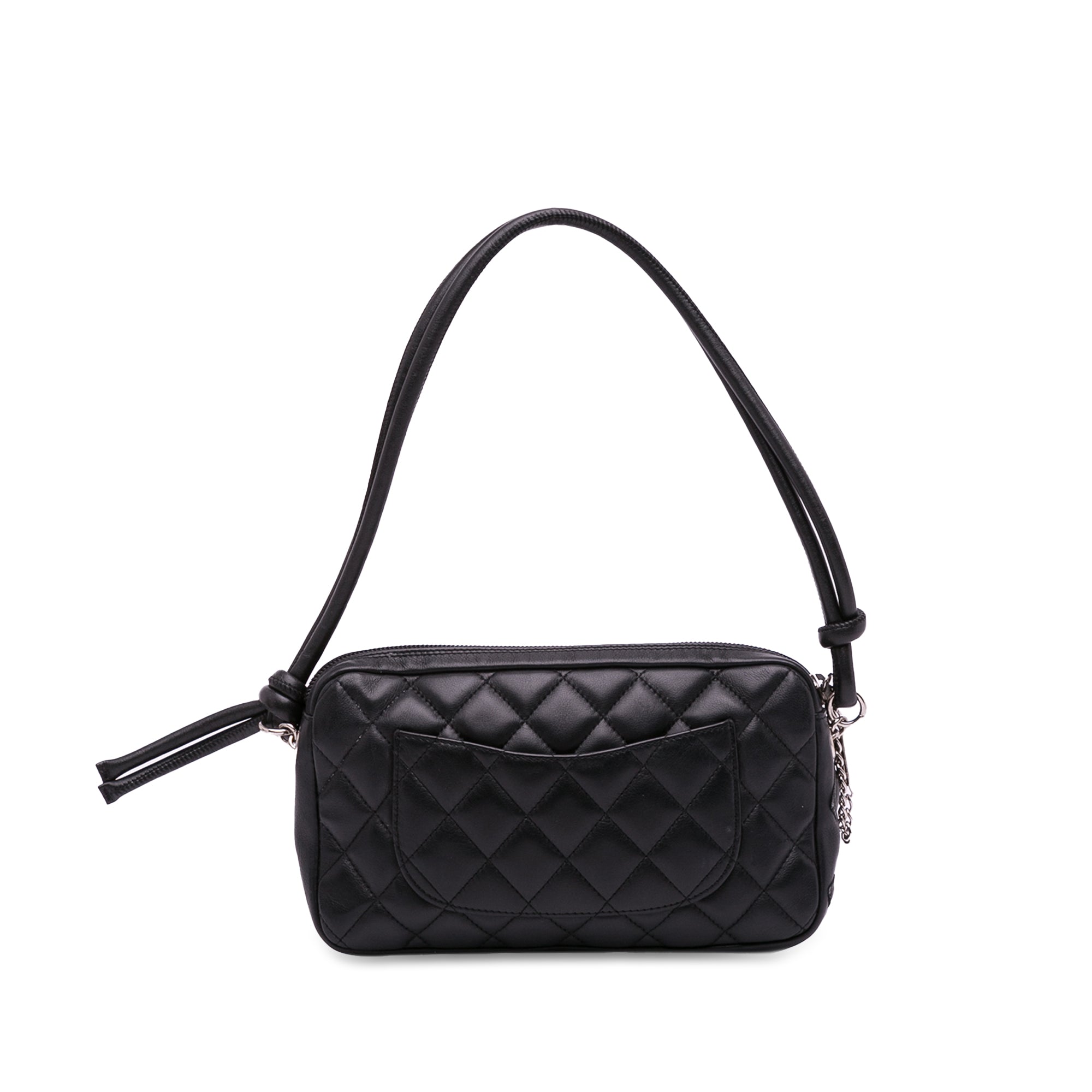 Chanel Cambon Ligne Pochette Black Lambskin