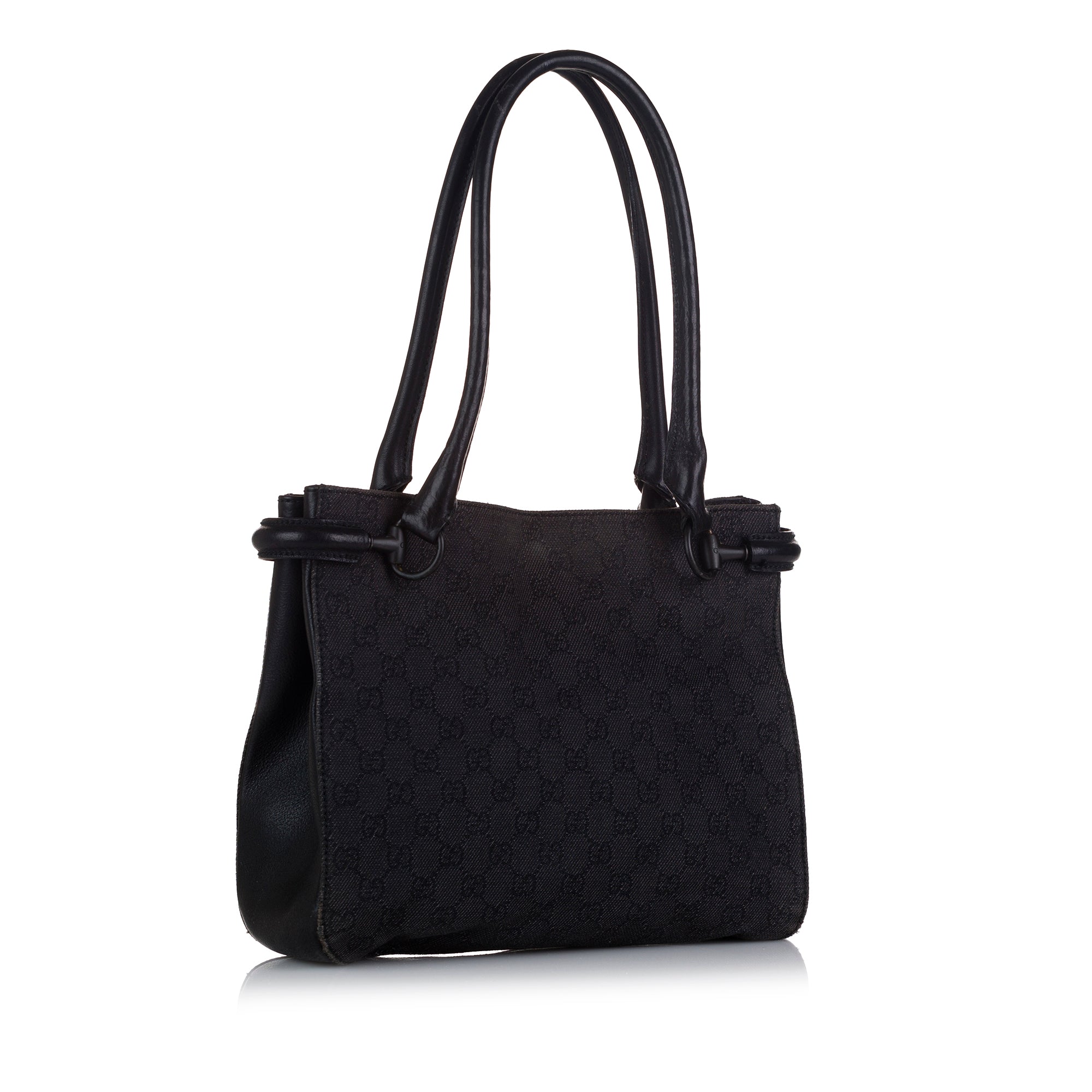 Gucci Tote Bag Black GG Canvas