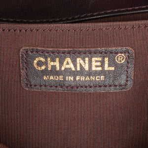 Chanel Boy Flap Bag Medium Purple Lambskin Gold