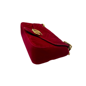 Gucci marmont petit velours rouge