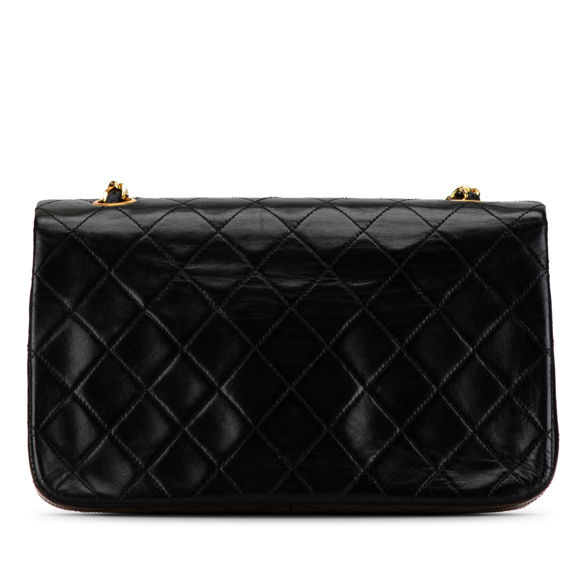 Chanel Full Flap Bag Black Lambskin Gold