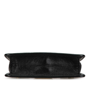 Fendi Pico Peekaboo Charm Black Calfskin