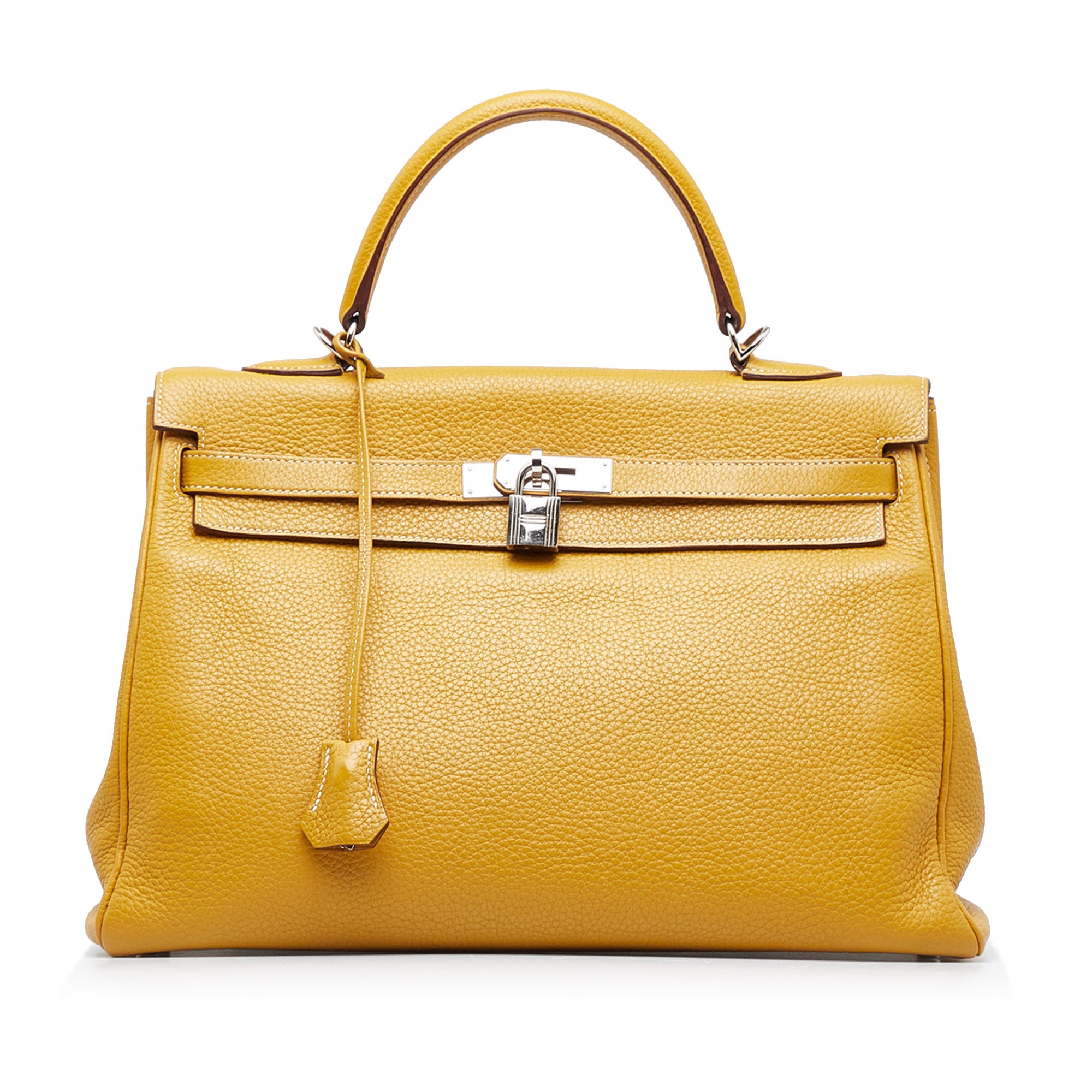 Hermès Kelly 35 Retourne Yellow Togo