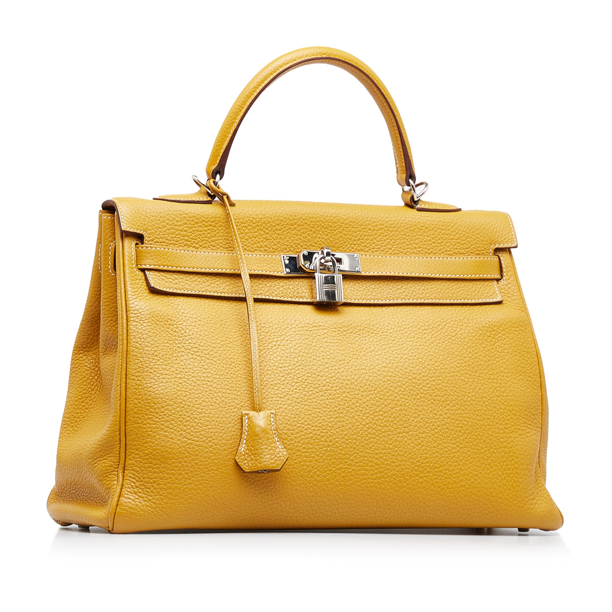 Hermès Kelly 35 Retourne Yellow Togo