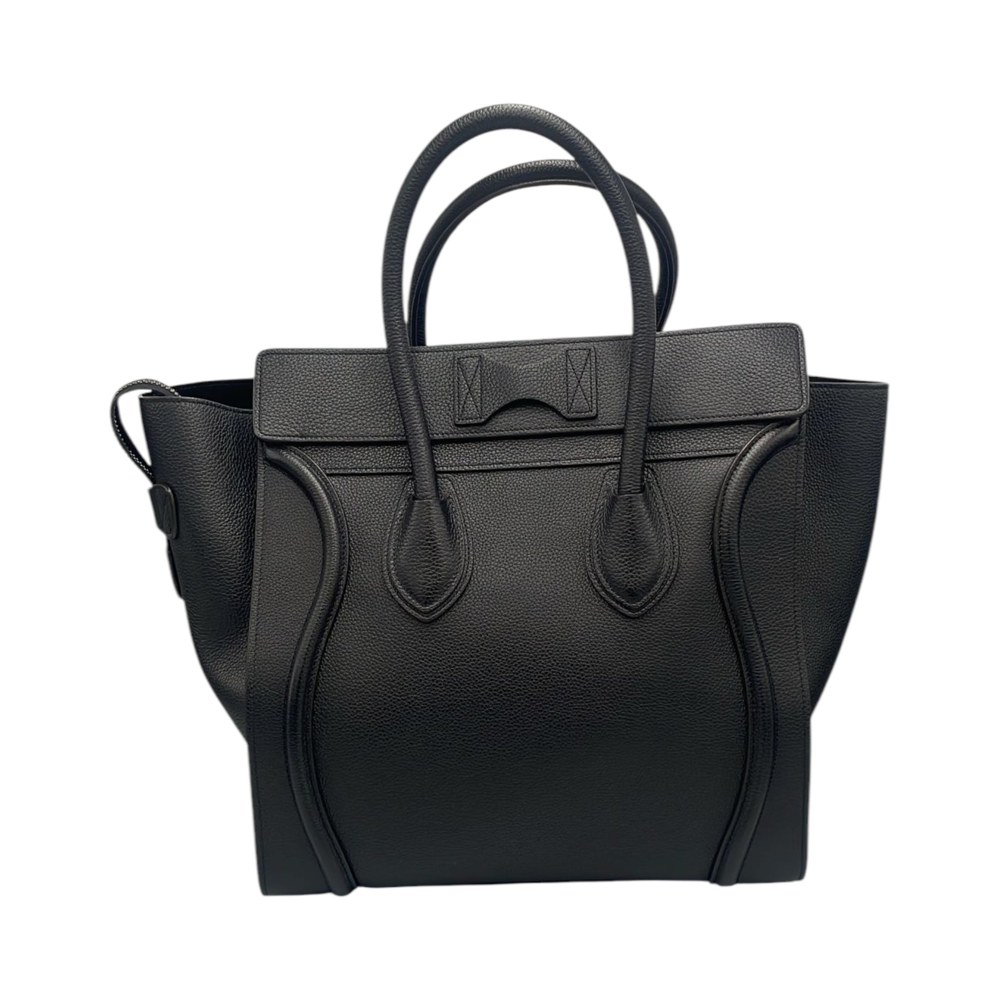 Celine Luggage Handbag Mini Black