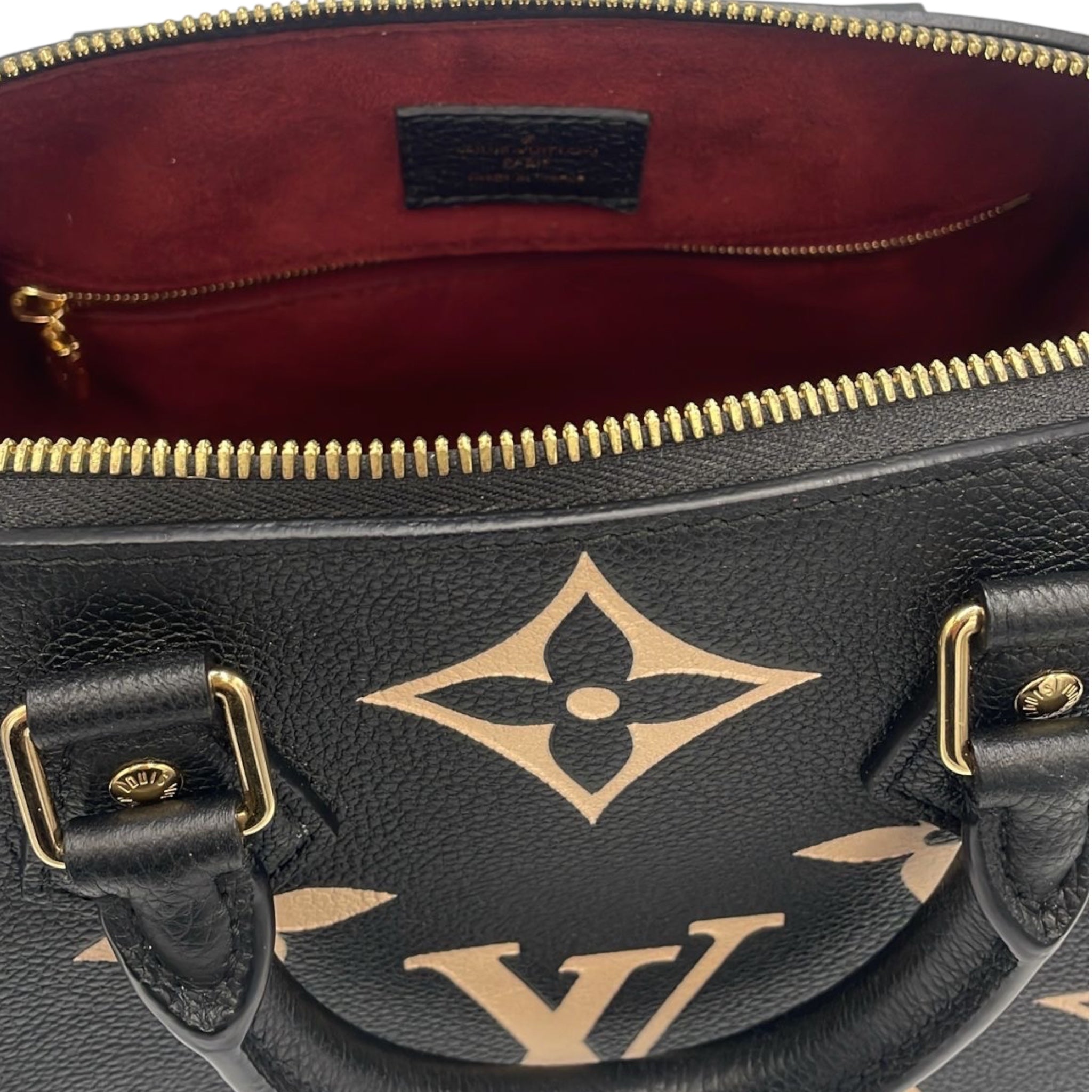 Louis Vuitton Speedy 25 Bandoulière Black Monogram empty