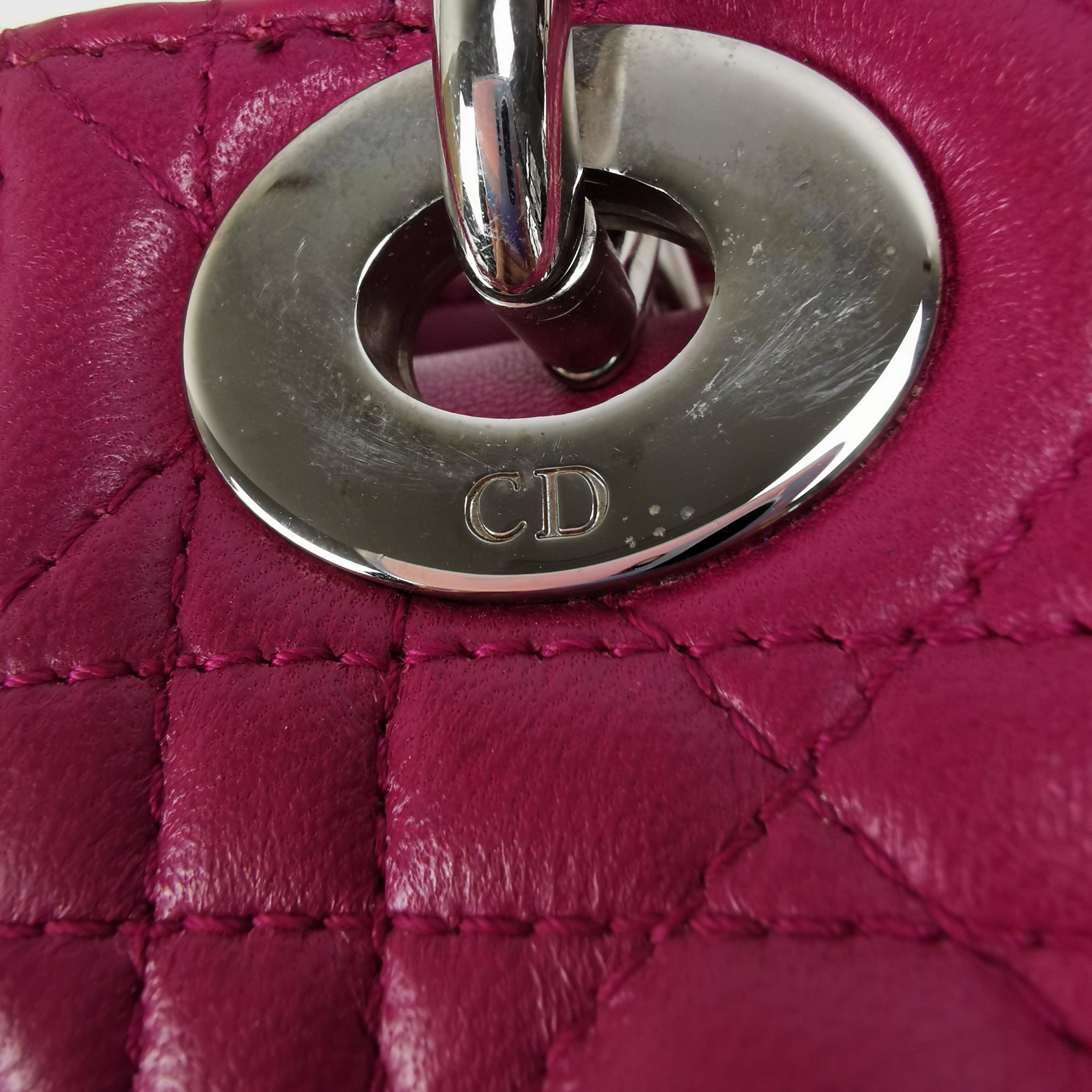 Miss Dior Mini Bag Antique Pink Cannage Lambskin