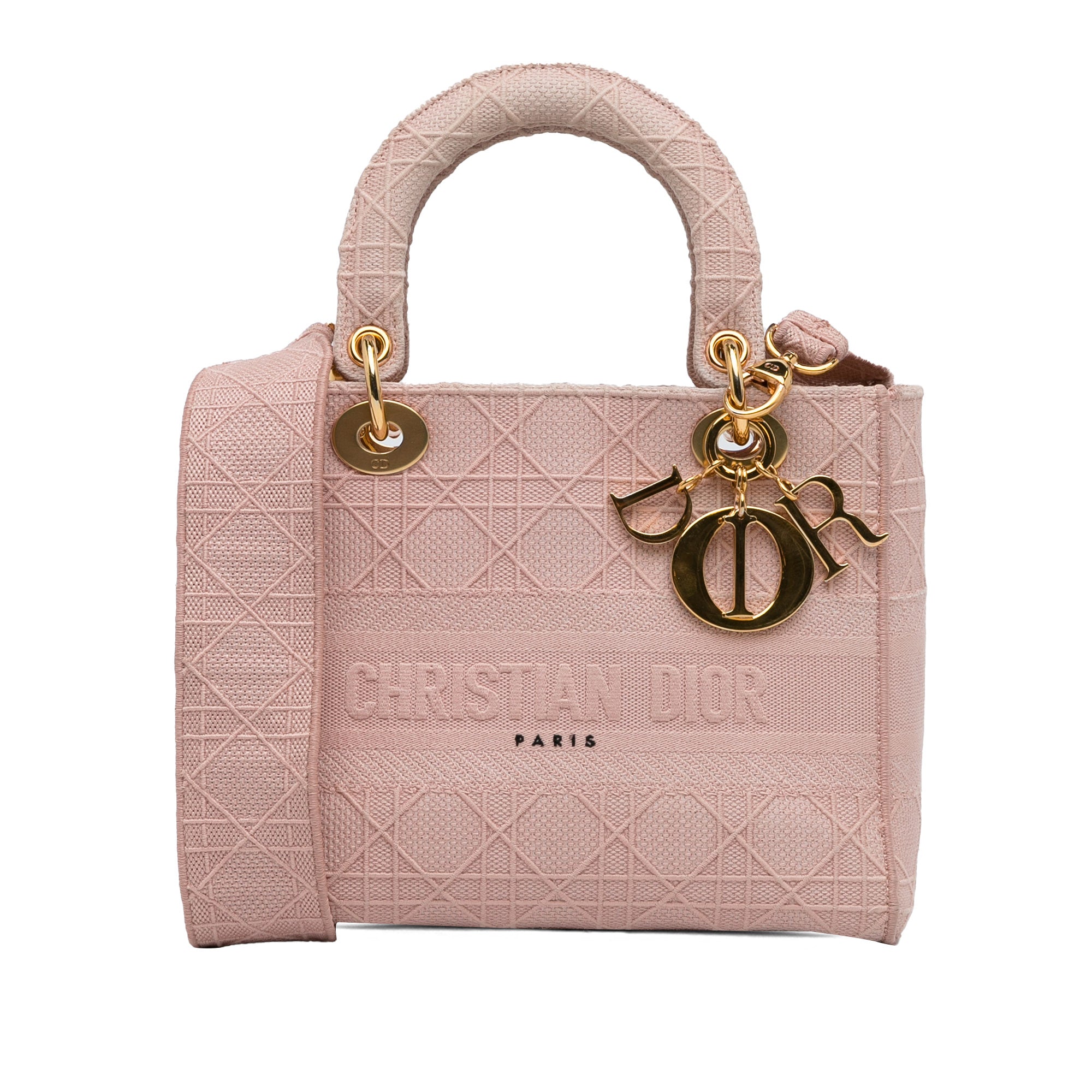 Dior Lady D-Lite Medium Pink Canvas