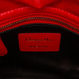 Dior Lady Dior Mini Red Sequin Embellished Calfskin