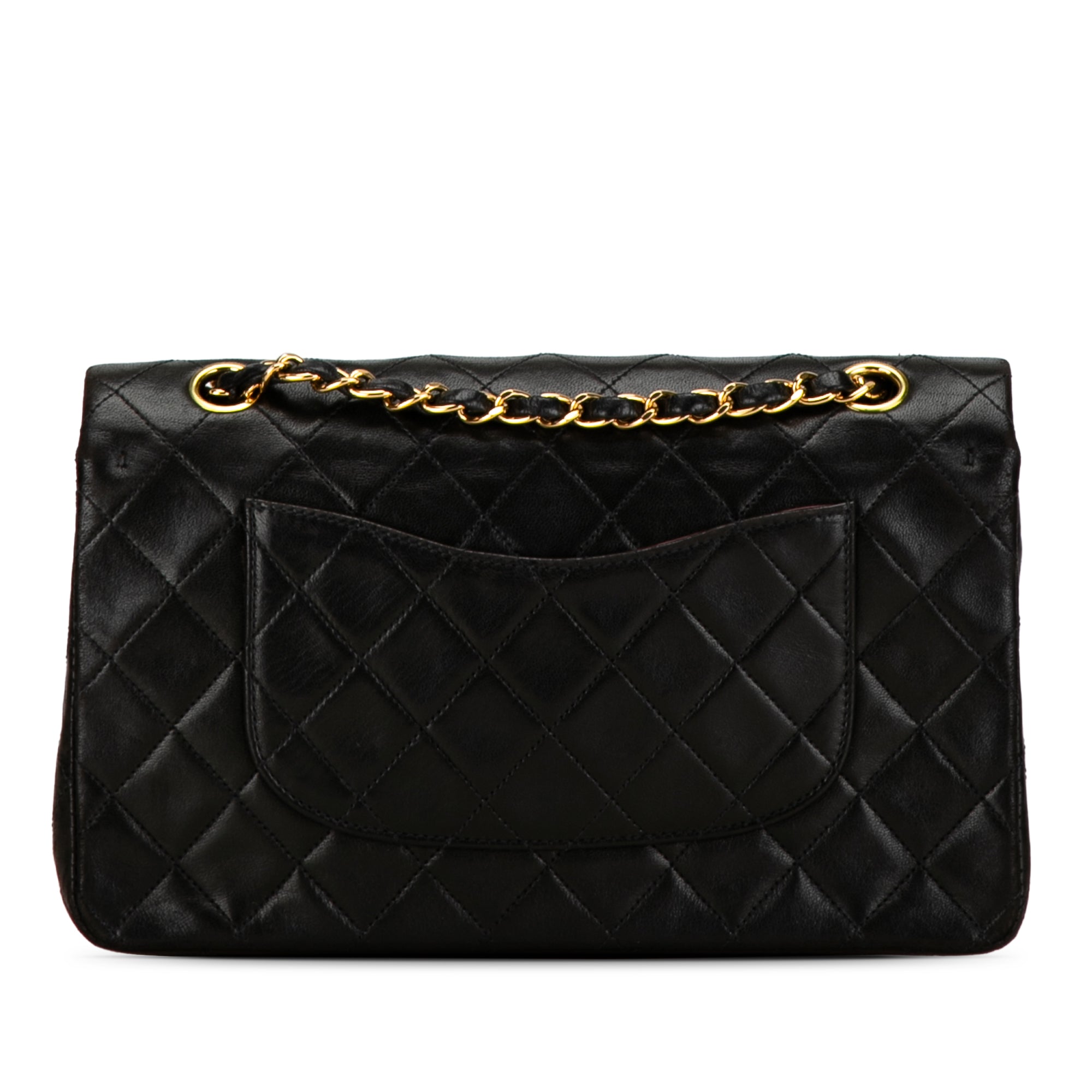 Chanel Classic Double Flap Medium Black Lambskin Gold