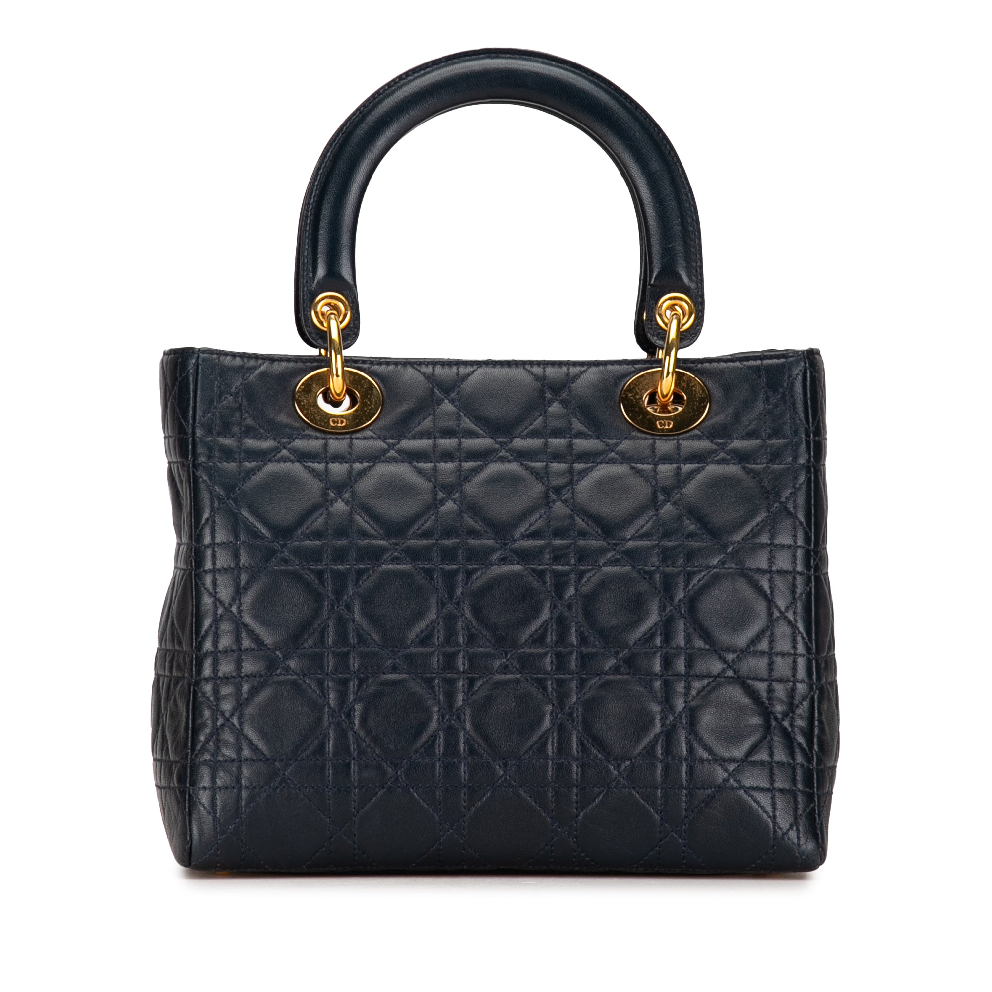 Dior Lady Dior Medium Black Cannage Lambskin