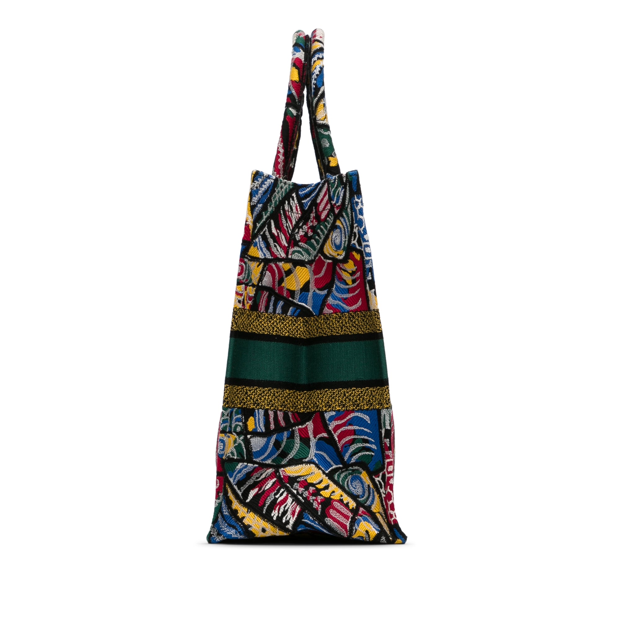 Dior Book Tote Butterfly Large Multicolor Canvas