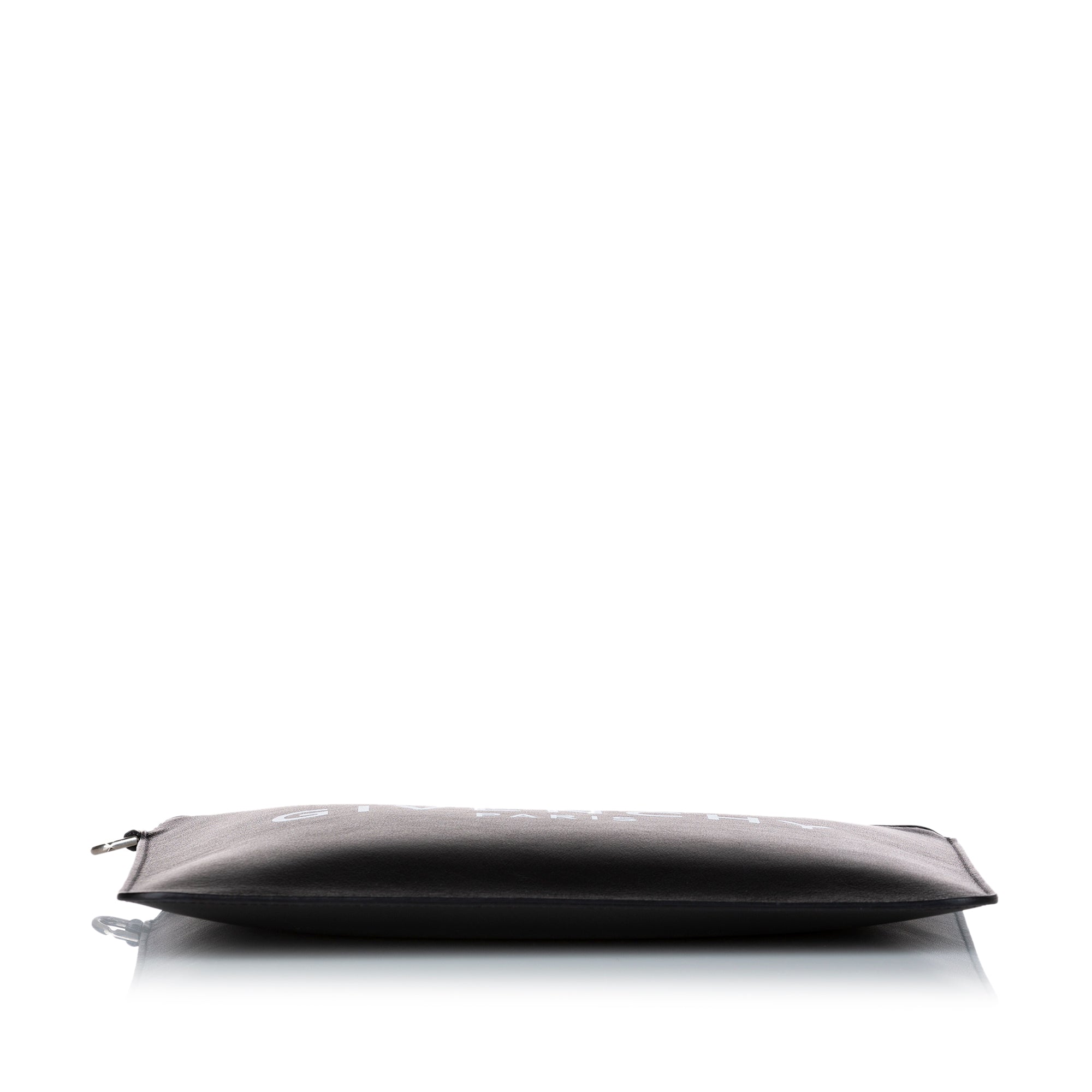 Givenchy Logo Clutch Black Leather