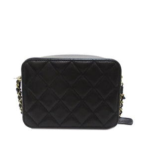 Chanel CC Camera Bag Mini Black Lambskin Gold