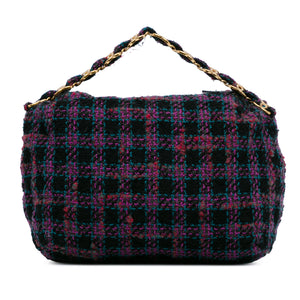 Chanel Hobo Bag Maxi Purple Tweed