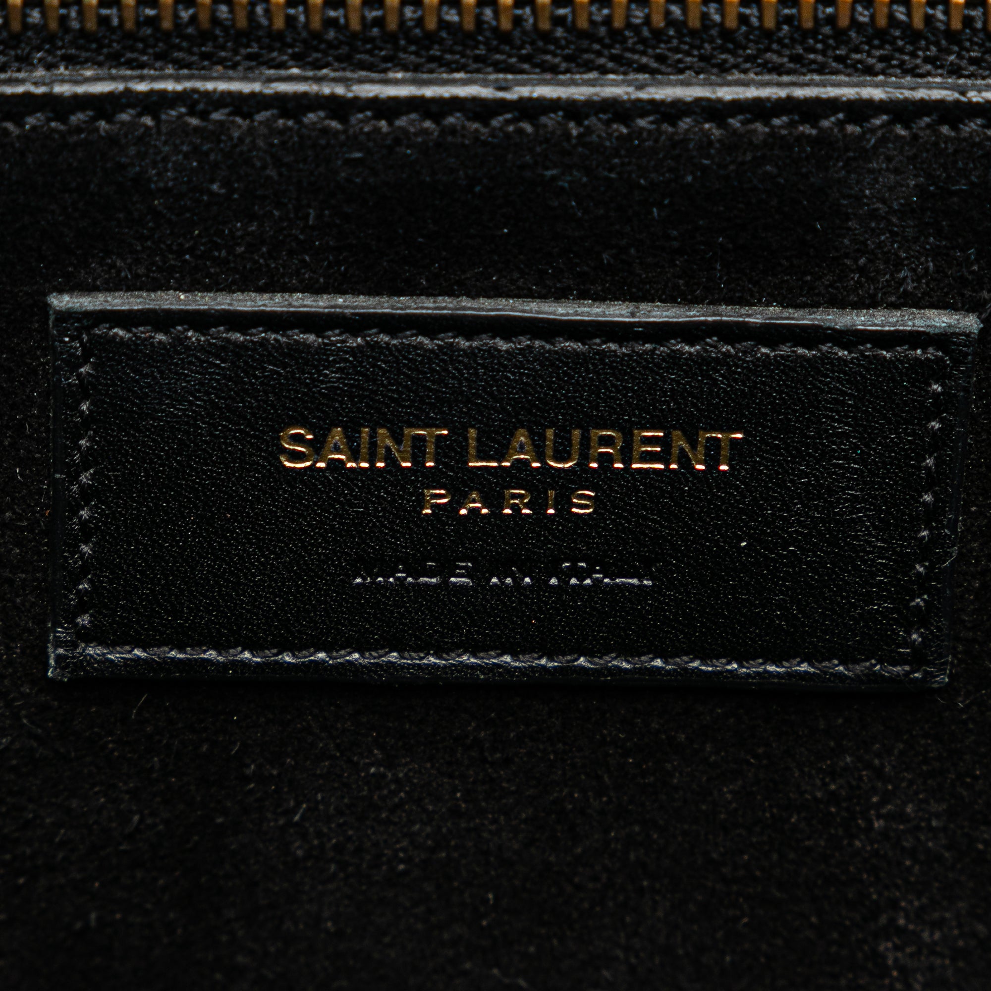 Yves Saint Laurent Universite Bag Medium Black Leather