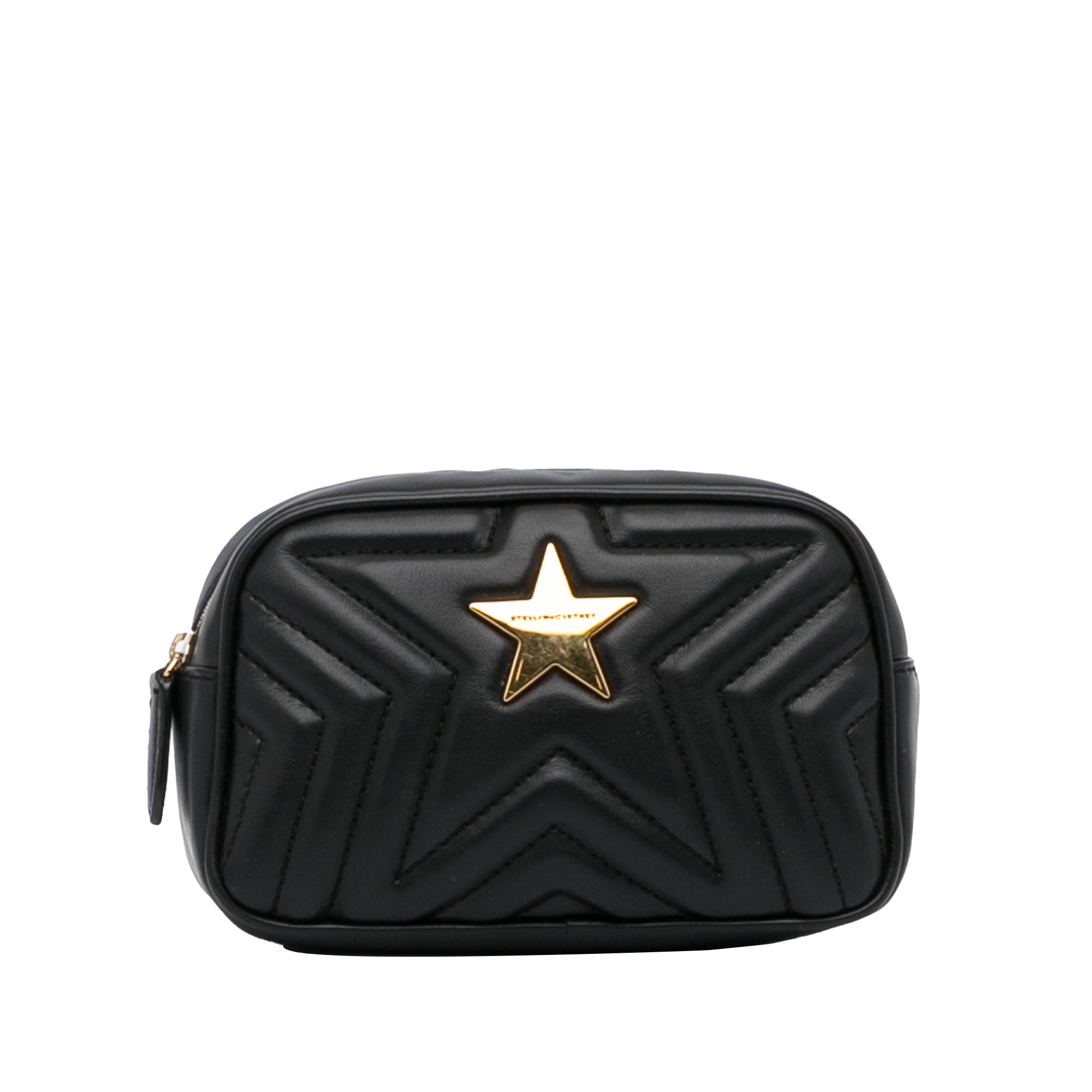 Stella McCartney Star Pouch Black Quilted Calfskin