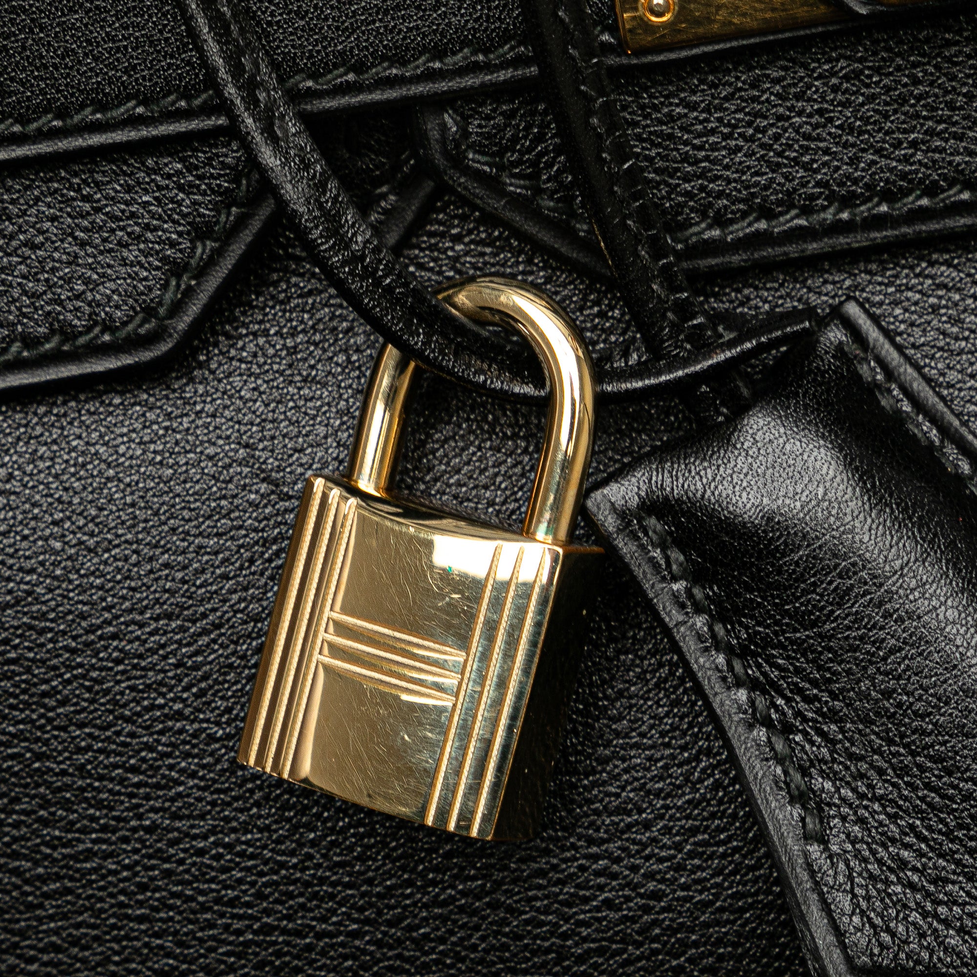 Hermès Birkin Retourne 30 Noir Swift Gold