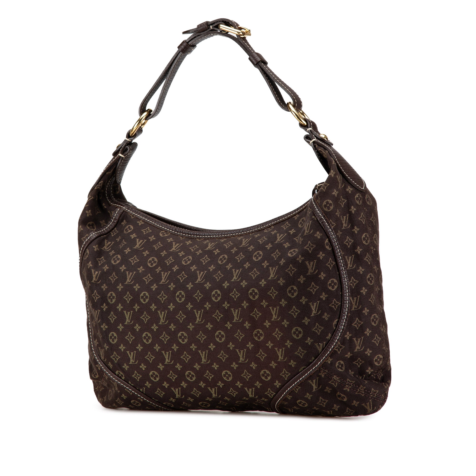 Louis Vuitton Manon MM Brown Mini Lin Monogram Canvas