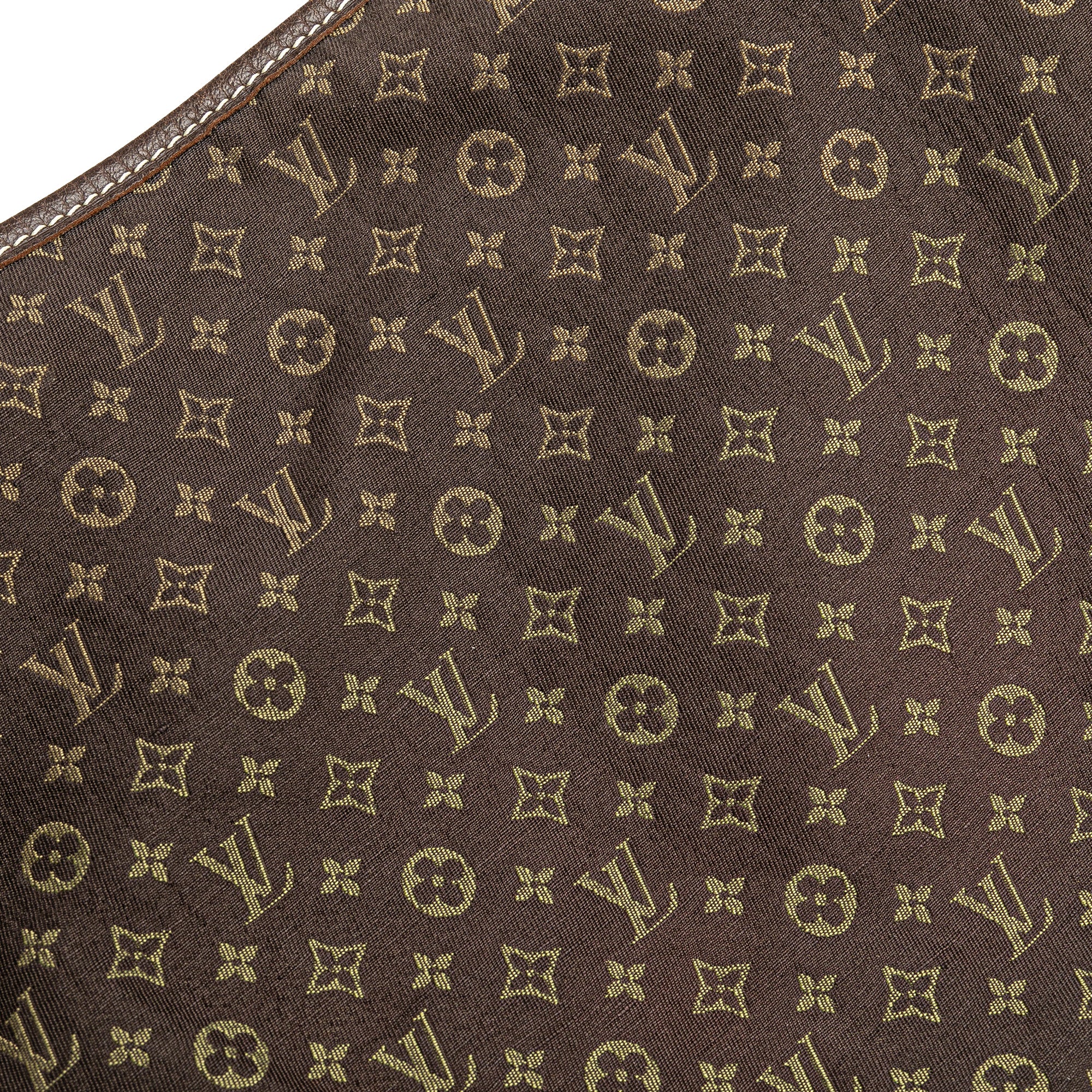 Louis Vuitton Manon MM Brown Mini Lin Monogram Canvas