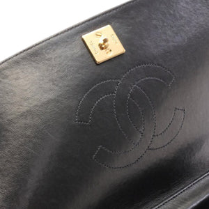 Chanel Full Flap Bag Black Lambskin Gold