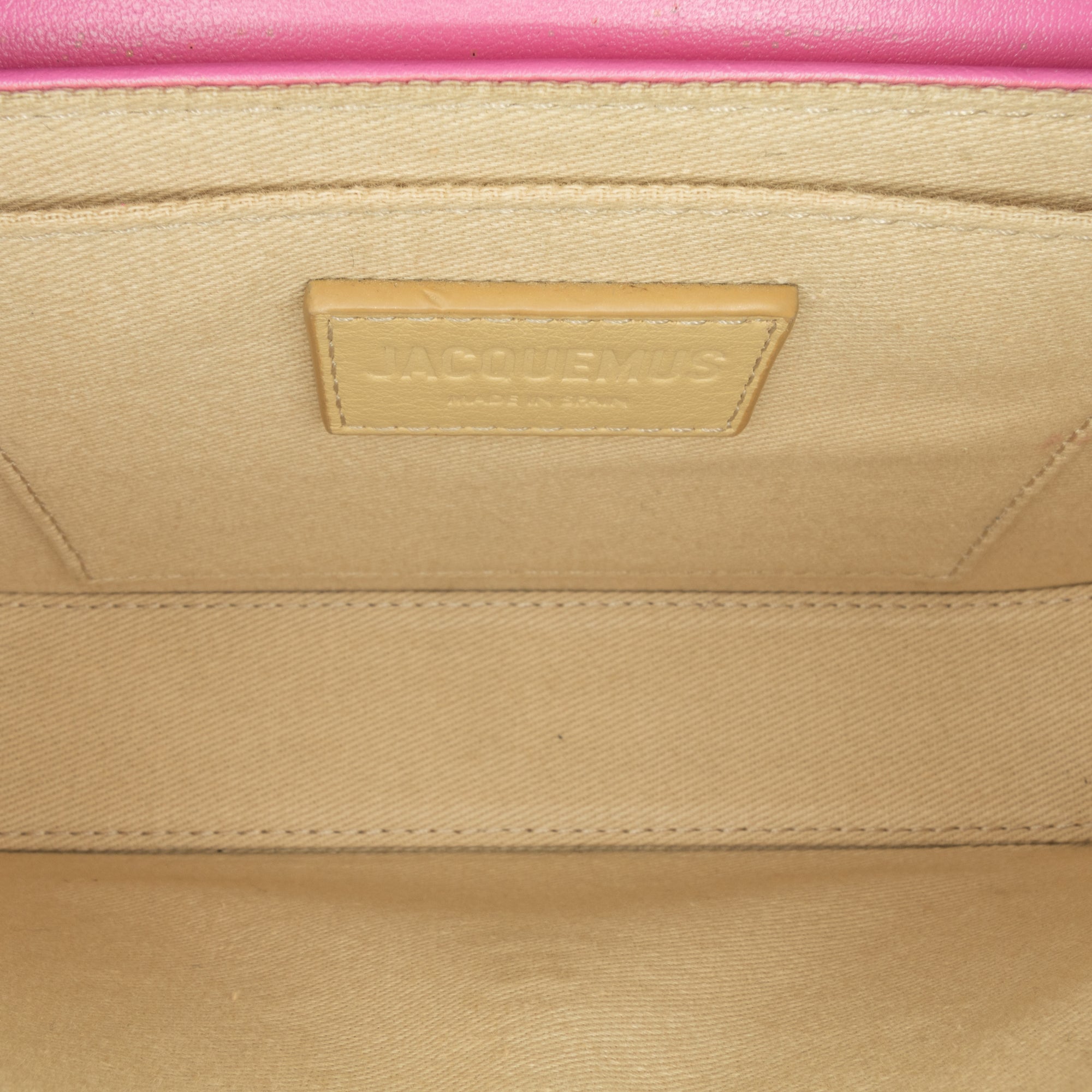 Jacquemus Le Carinu Shoulder Bag Pink Calfskin