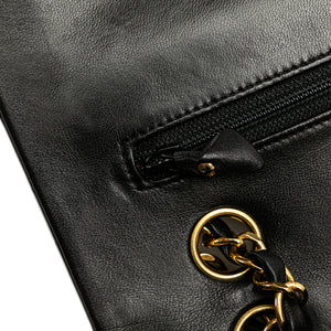 Chanel Classic Double Flap Medium Black Lambskin Gold