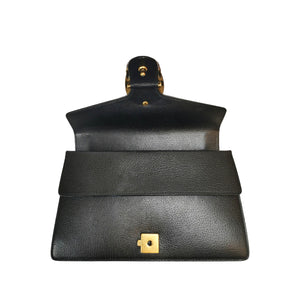 Gucci Dionysus en cuir noir moyen