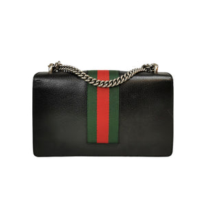 Gucci Dionysus en cuir noir moyen