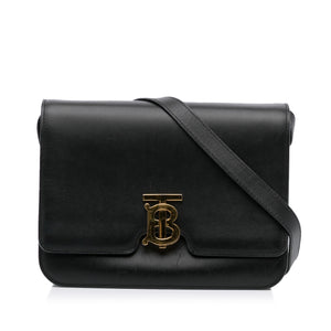 Burberry le sac TB en cuir noir