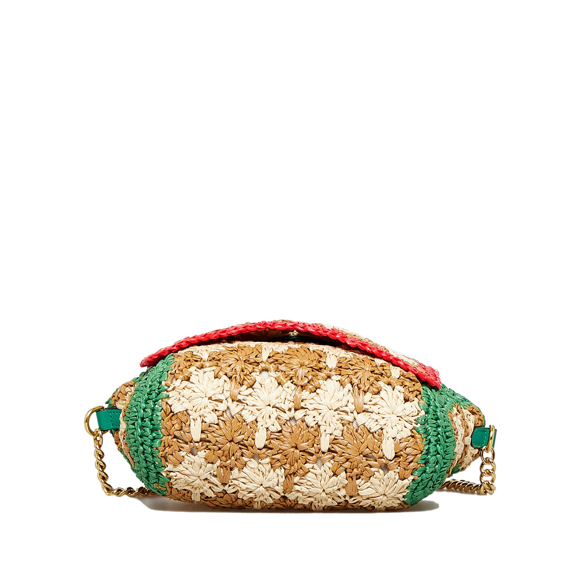 Gucci GG Marmont Small Multicolor Raffia