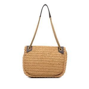 Yves Saint Laurent Niki Brown Raffia