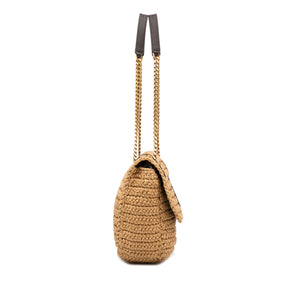 Yves Saint Laurent Niki Brown Raffia